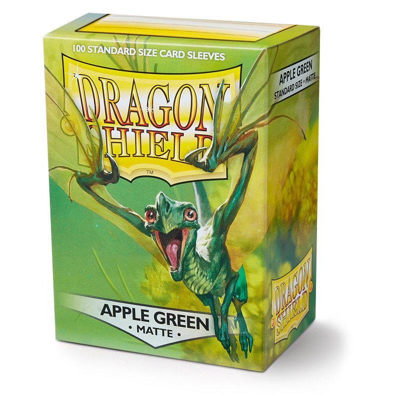 Dragon Shield - Standard Sleeves Matte (100 Sleeves) - Apple Green