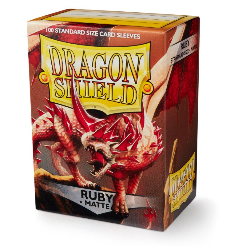 Dragon Shield - Standard Sleeves Matte (100 Sleeves) - Ruby