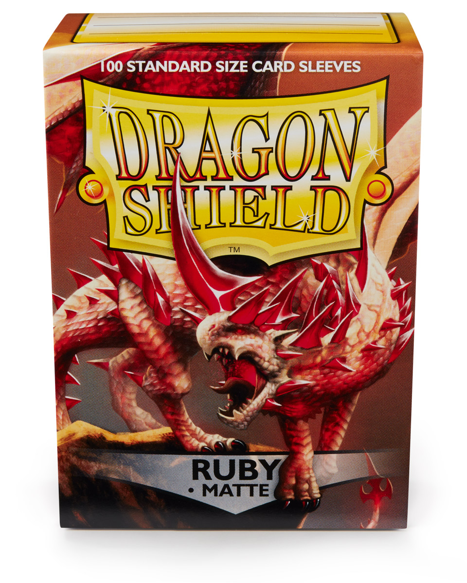 Dragon Shield - Standard Sleeves Matte (100 Sleeves) - Ruby – Image 4
