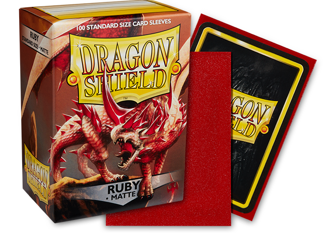 Dragon Shield - Standard Sleeves Matte (100 Sleeves) - Ruby – Image 2