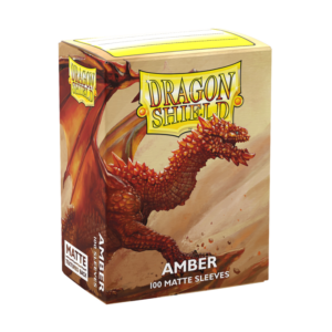 Dragon Shield - Standard Sleeves Matte (100 Sleeves) - Amber