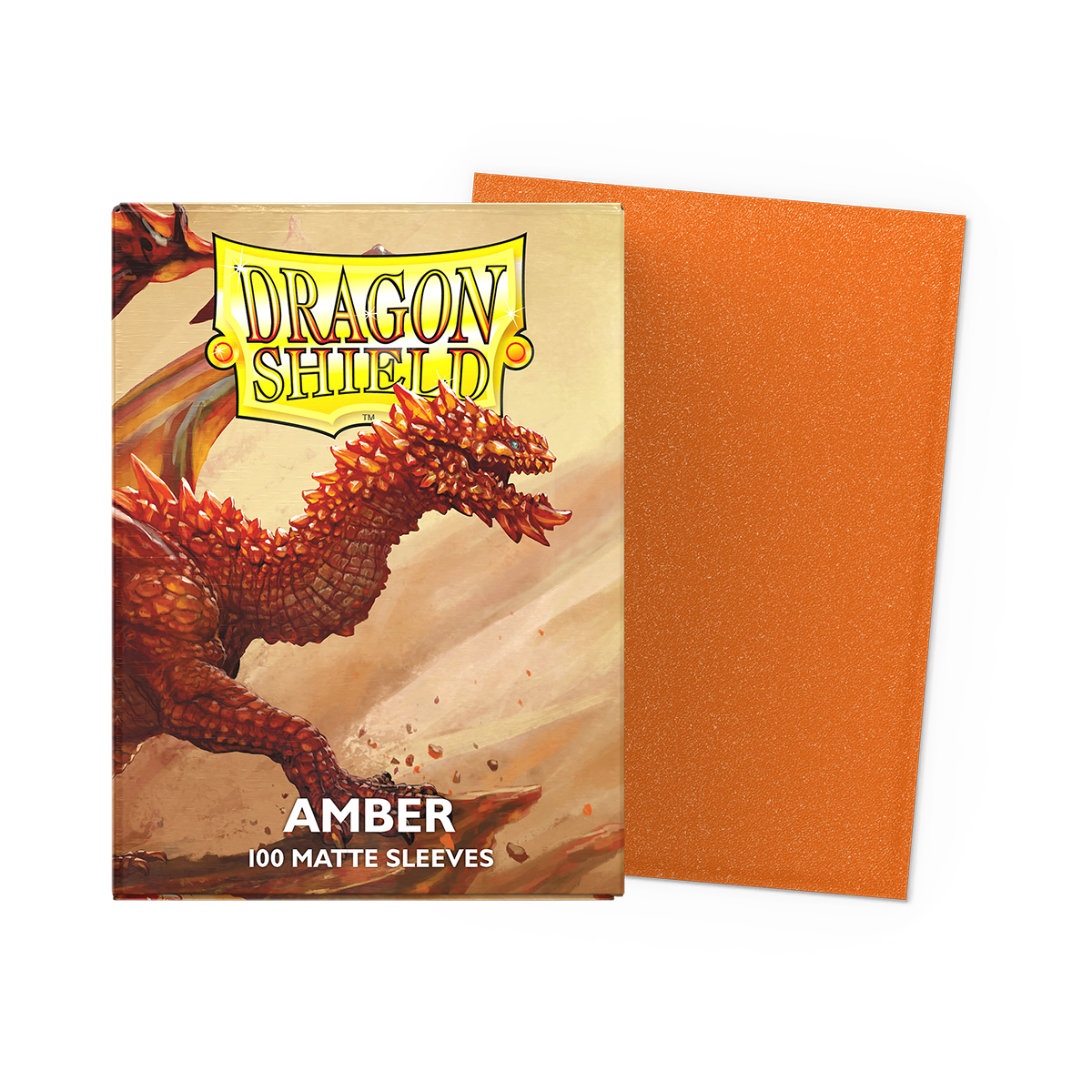 Dragon Shield - Standard Sleeves Matte (100 Sleeves) - Amber – Image 4