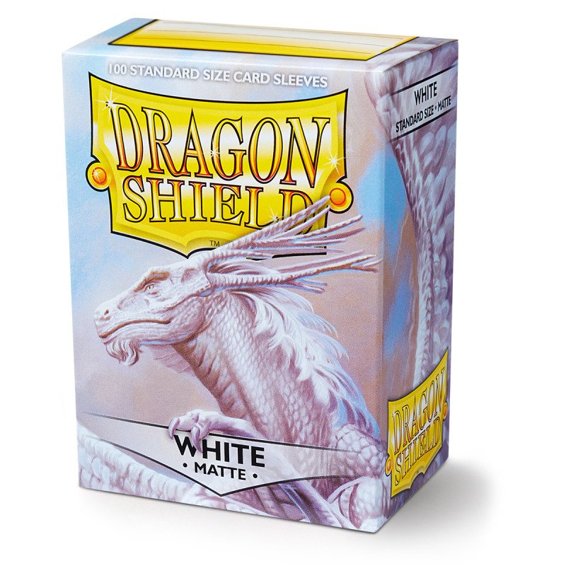 Dragon Shield - Standard Sleeves Matte (100 Sleeves) - White