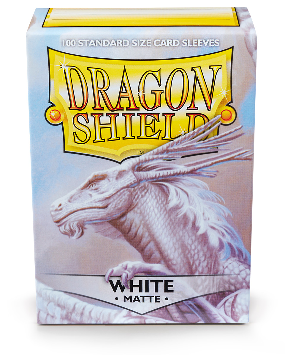 Dragon Shield - Standard Sleeves Matte (100 Sleeves) - White – Image 2