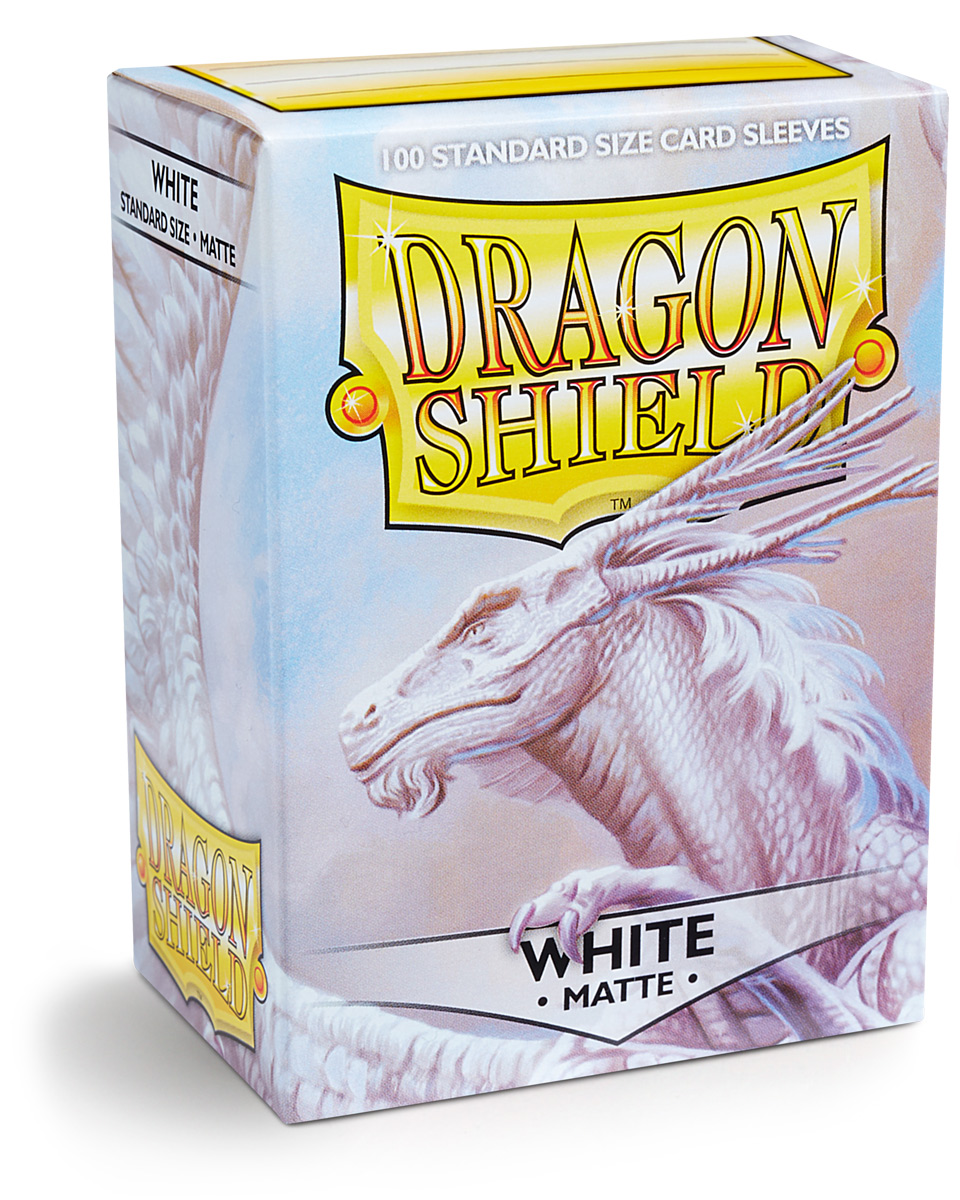 Dragon Shield - Standard Sleeves Matte (100 Sleeves) - White – Image 3