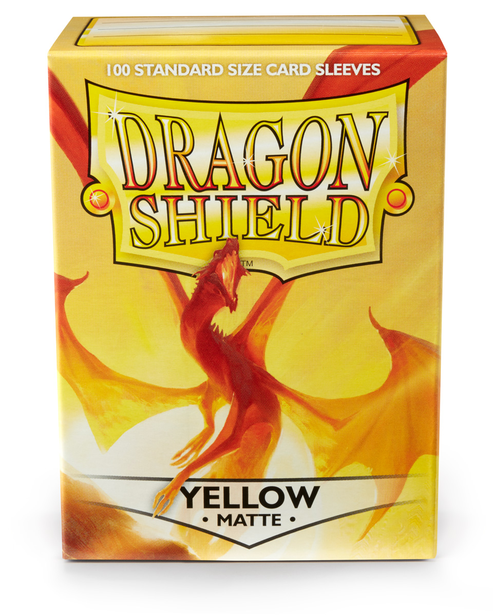 Dragon Shield - Standard Sleeves Matte (100 Sleeves) - Yellow – Image 2